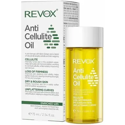 Disponibil imediat Ulei de corp, Revox, B77, anti-celulită, 75ml