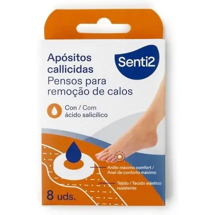 Plasturi Senti2, cu acid salicilic, pachet 8 bucati Promoție