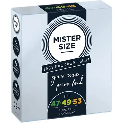 Cel mai vândut Prezervative, Mister Size, 3 bucati, subtiri si umede