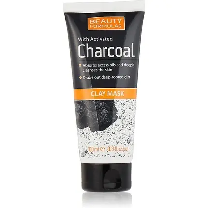 Discount Masca de argilă, Beauty Formulas, cărbune activ, 100ml