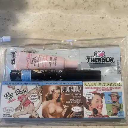 Lichidare de stoc Set machiaj, The Balm, Travel Size, bronzer, iluminator, blush