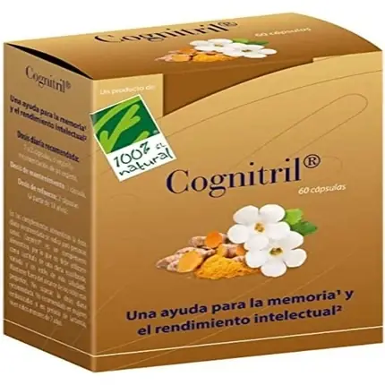 Perie curățare ten, 100%Natura, Cognitril, 60 capsule Ofertă de sezon