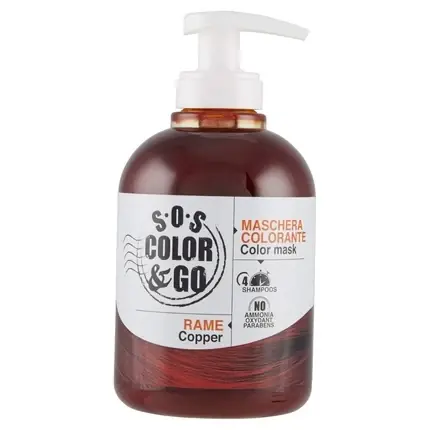 Masca coloranta par S.O.S Color & Go, Copper, 300ml Preț promoțional