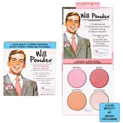 Calitate înaltă Fard de Obraz, Thebalm, Will Powder Quad, 54g