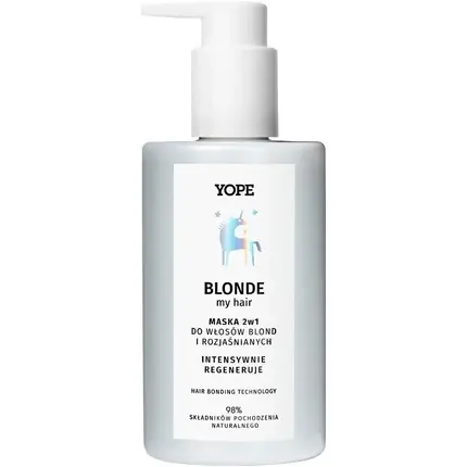 Cel mai bun preț Masca 2-in-1 Yope pentru păr blond, neutralizează tonurile galbene, 300ml
