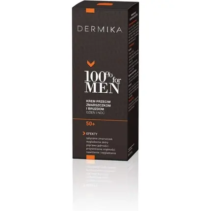 Disponibil imediat Cremă antirid Dermika 100% for Men 50+, hidratant, 50 ml