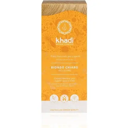 Retur ușor Vopsea de păr, Khadi, Light Blonde, naturală, 100g