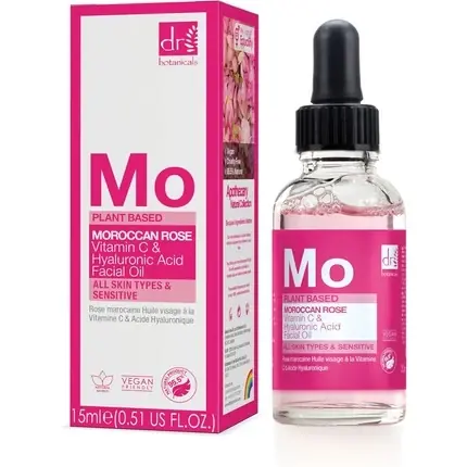Promoție Ulei facial, Dr Botanicals, Moroccan Rose, 15 ml