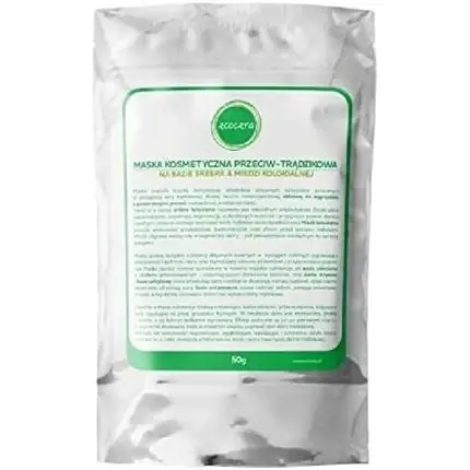 Masca facială anti-acnee, Ecocera, argint și cupru coloidal, 50g Popular