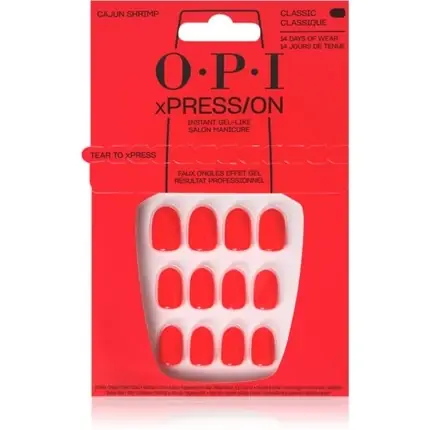 Chilipir Unghii false, OPI, xPRESSON Cajun Shrimp, 30 buc
