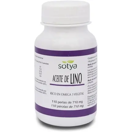 Ulei de corp, Sotya, Flaxseed Oil, 110 capsule Preț redus