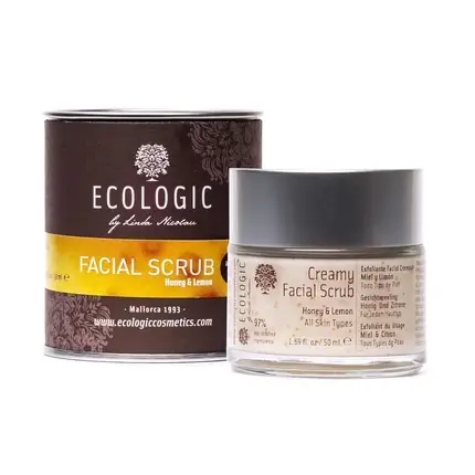 Exfoliant facial, Ecologic By Linda Nicolau, miere si lamaie, 50ml Cumpără online