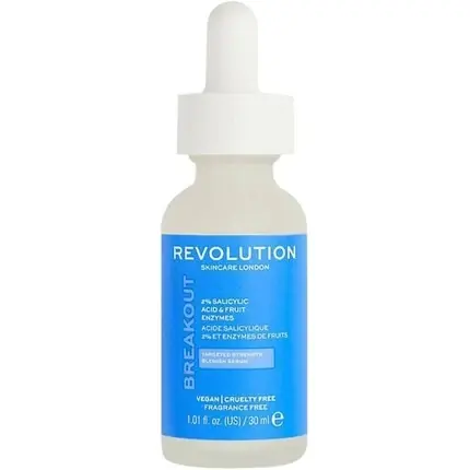 Ser pentru față, Revolution Beauty, cu 2% Acid Salicilic și Enzime de Fructe, 30ml Reducere specială