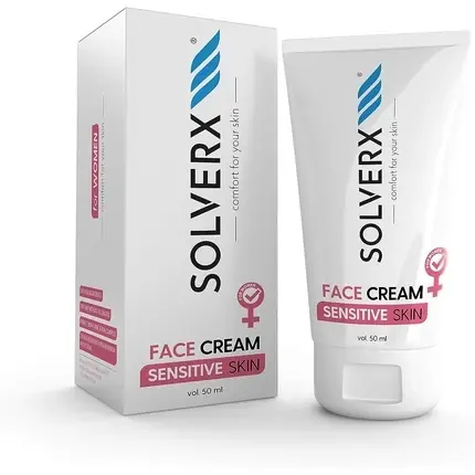 Ofertă limitată Cremă față femei, Solverx, piele sensibilă, 50ml