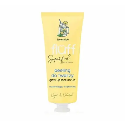 Exfoliant facial, Fluff, Lemonade Glow Up, 75ml Nu rata