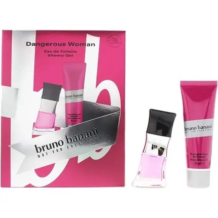 Noutate Set cadou, Bruno Banani Dangerous Women, Eau de Toilette 30ml si Gel de Dus 50ml