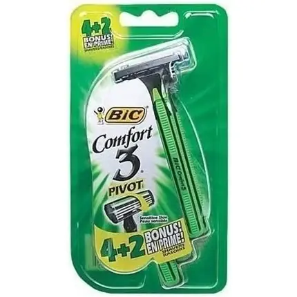 Set unelte stilizare par, Bic Comfort-3, 6 bucati Super ofertă