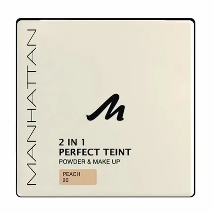 Pudra fata, Manhattan, 2 in 1 Perfect Teint, peach 20 Lichidare de stoc