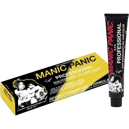 Preferatul clienților Vopsea semipermanentă păr, Manic Panic, Solar Yellow, 90ml