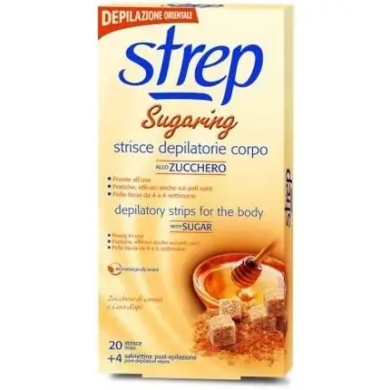 Benzi depilatoare, Strep, zahar, 20 bucati Reducere extra