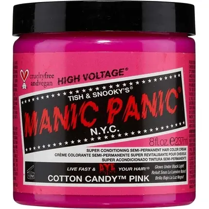 Ofertă specială Vopsea de păr, Manic Panic, Cotton Candy Pink, 237ml