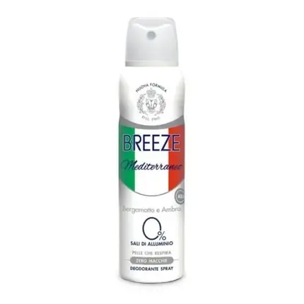 Deodorant spray, Breeze, Mediterraneo, bergamot și ambră Retur ușor