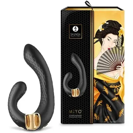Vibrator Shunga Miyo, negru, mărime unică Preț redus