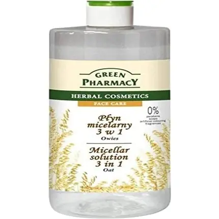 Demachiant micelar, Green Pharmacy, 3-in-1, ovăz, 500g Reducere de preț