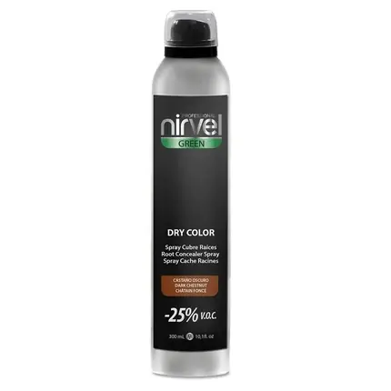 Retur gratuit Spray colorare păr, Nirvel, Dark Brown, 300ml