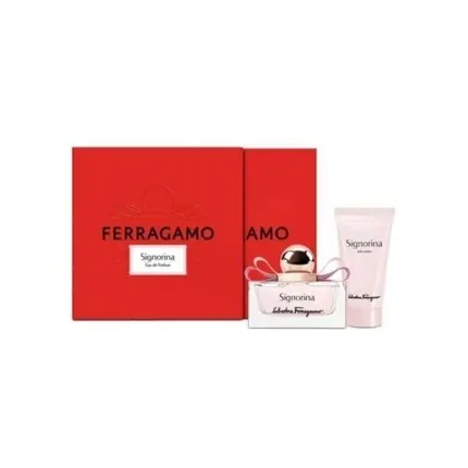 Ofertă de sezon Parfum Salvatore Ferragamo Signorina, Eau de Parfum 50ml, Lotiune de corp 50ml