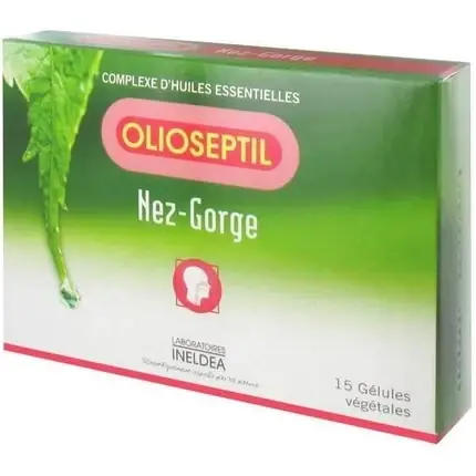Calitate înaltă Supliment alimentar, Olioseptil, Nas-Gât, 15 capsule