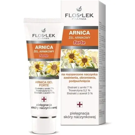 Disponibil imediat Gel Floslek, arnica, pentru capilare dilatate, 50 ml