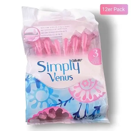 Aparat de ras de unică folosință, Gillette Venus Simply Venus, pachet 12 bucăți Preț mic