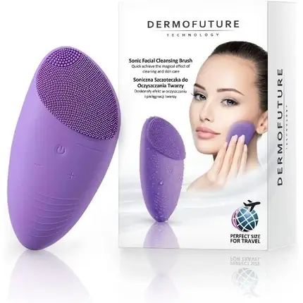 Ofertă limitată Perie facială electrică, Dermofuture, violet