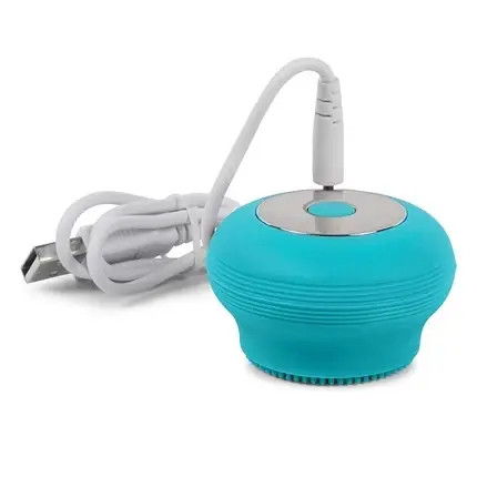 Reducere extra Perie curățare facială, Rio Salco Sonic, aquamarin