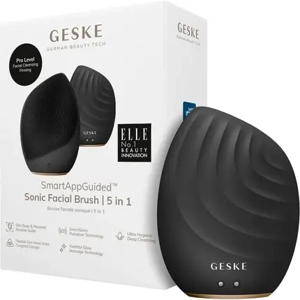 Cumpărături sigure Perie facială sonică, Geske, SmartAppGuided, silicon moale