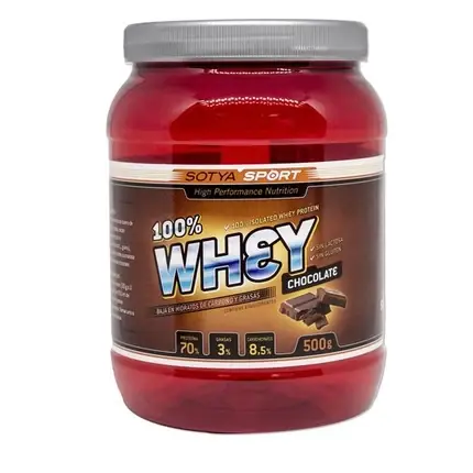 Pulbere proteică, Sotya, 100 Whey, ciocolată 500g Reducere de preț