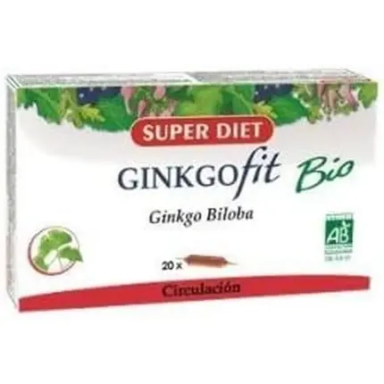 Supliment alimentar Super Diet Ginkgofit Biloba 20 fiole Expediere rapidă