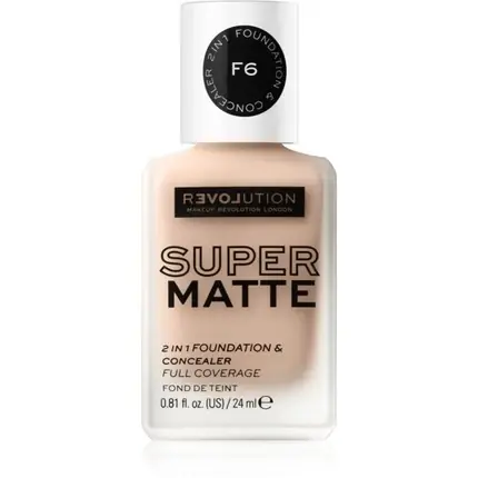 Fond de ten si corector 2 in 1, Revolution Relove, Super Matte, 24ml Ofertă