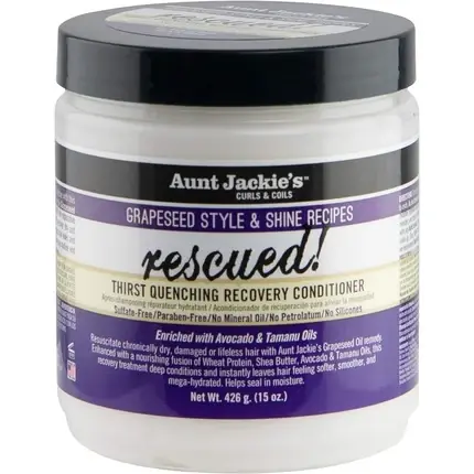 Balsam Aunt Jackie‘s Grapeseed, Quenching Recovery, 426g Retur ușor