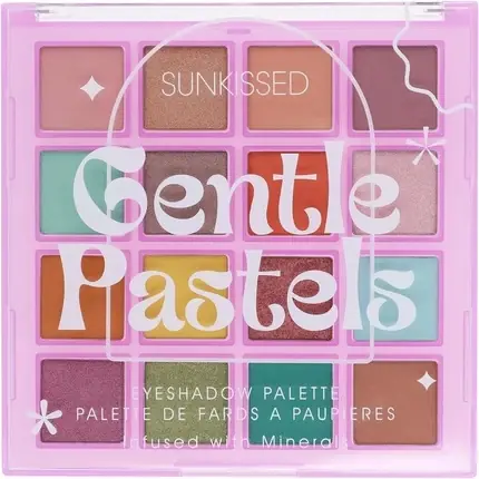 Lichidare de stoc Paleta farduri, Sunkissed, 16 nuante pastelate si nude