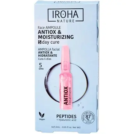 Set fiole faciale, Iroha Nature, cu peptide, 5 unități Bestseller