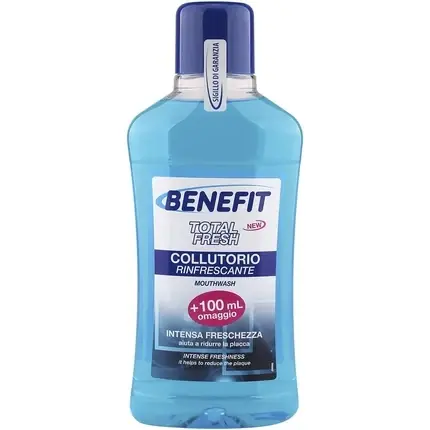 Noutate Apa de gura, Benefit, Total Fresh, albastru, 500ml