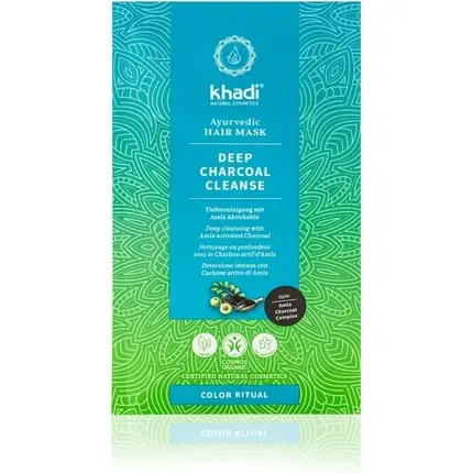 Masca de păr, Khadi, Deep Charcoal, verde Reducere extra