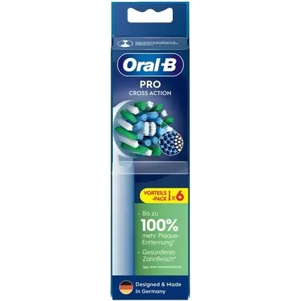 Capete periuta electrica Oral-B Pro CrossAction Alb, set 6 buc Retur ușor