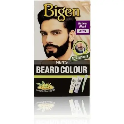Lichidare de stoc Vopsea barbă, Bigen, B101, negru natural