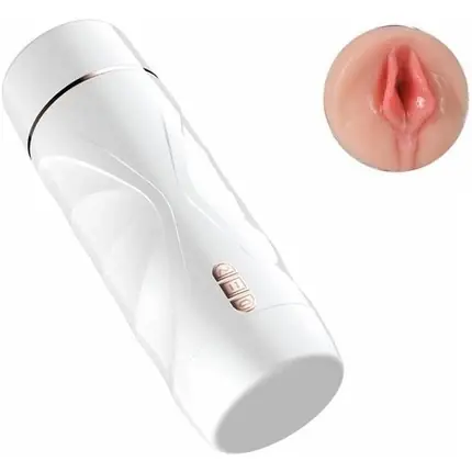 Ofertă limitată Masturbator Automat, Shequ, Vibratie si Suctie, Alb