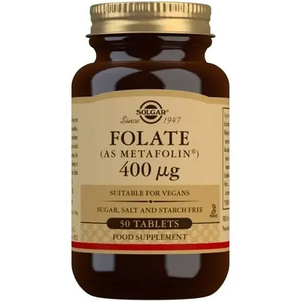 Nu rata Vitamina, Solgar, Folate 400µg, Vegan