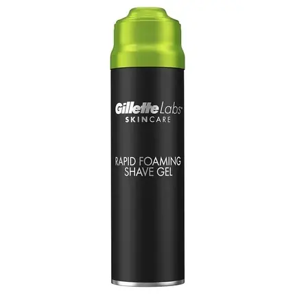 Gel de bărbierit, Gillette, Rapid Foaming, negru-verde, 198ml Preferatul clienților