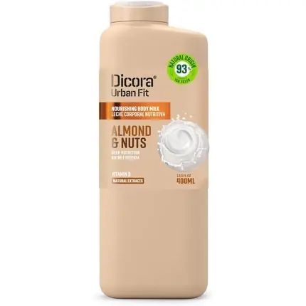 Lapte de corp, Dicora Urbanfit, migdale și nuci, 400ml Ofertă specială